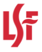 LSF red letters on a white background