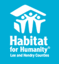 white writing on blue background